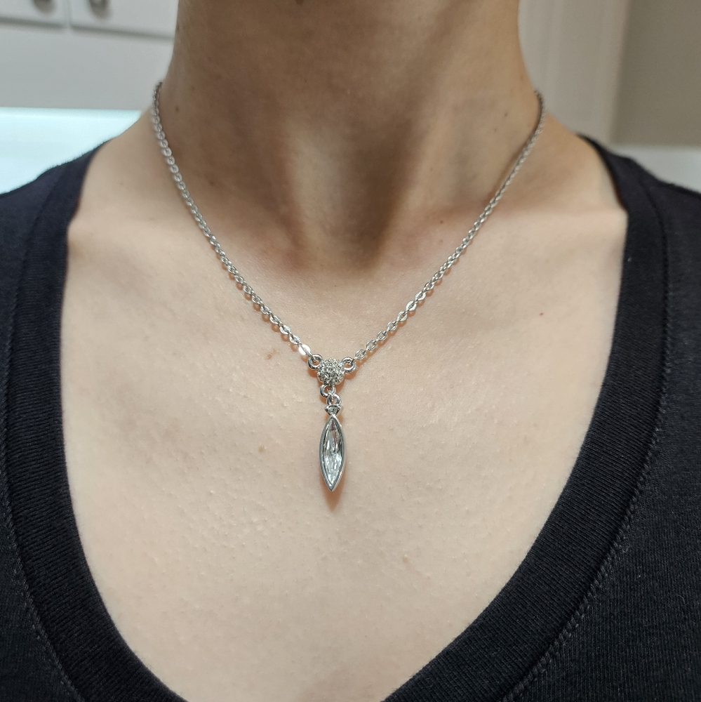 Swarovski Marquise Crystal Drop Pendant Necklace